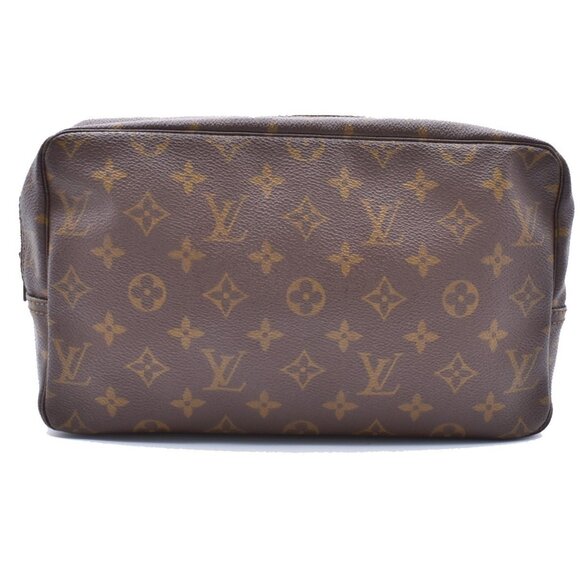 LOUIS VUITTON Trousse Toilette 28 Clutch Hand Bag Monogram Brown - Picture 3 of 14
